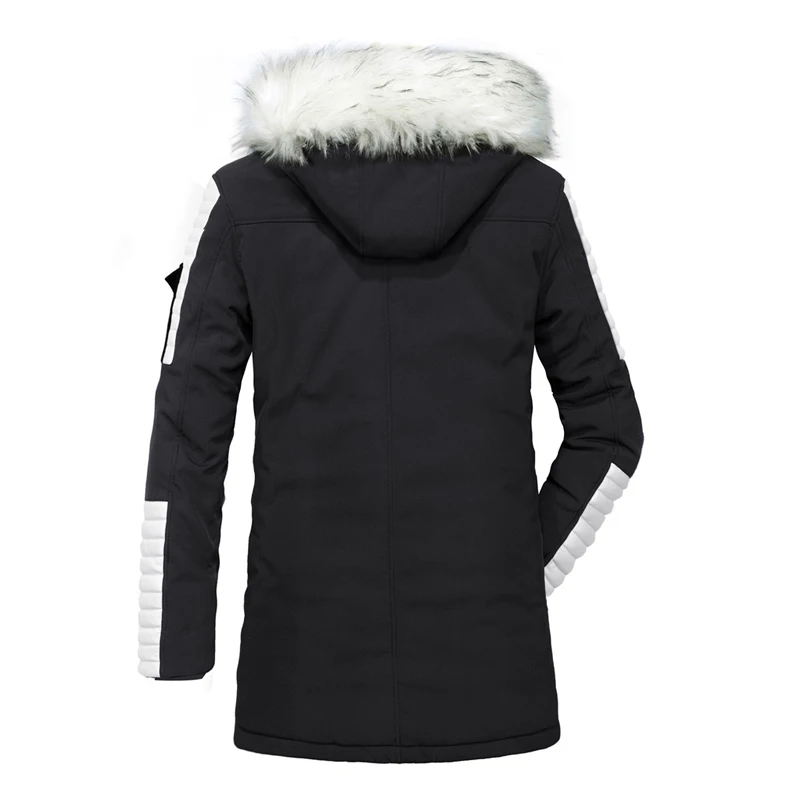 2019 Новая зимняя мужская теплая Толстая длинная камуфляжная хлопковая куртка