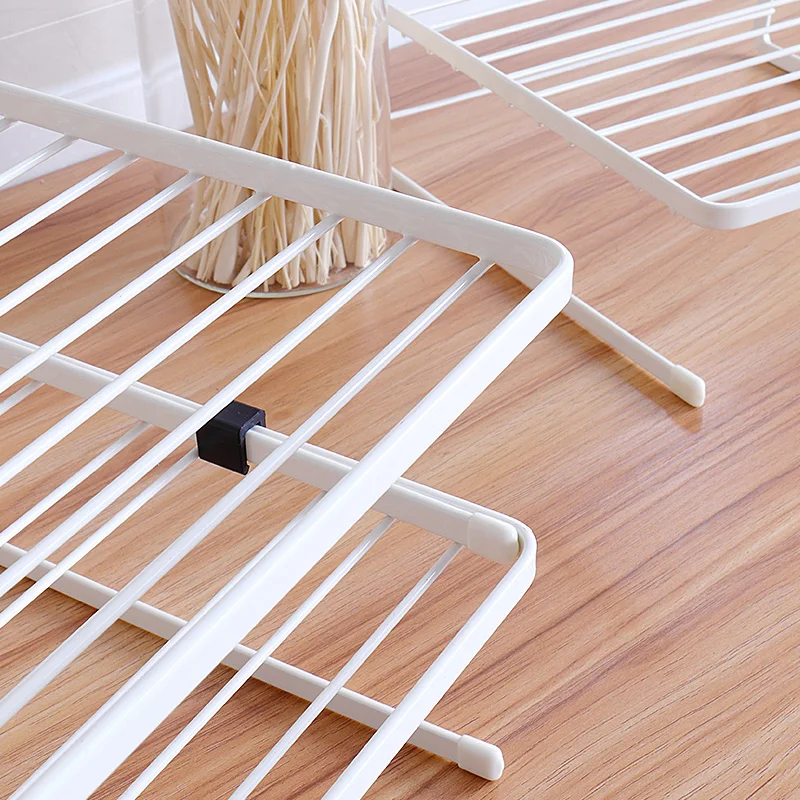 3 уровневый органайзер для кухонной полки тарелок моющих средств губки