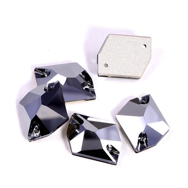 24 шт. AAAAA качественные космические стеклянные пришитые Стразы 13x17 мм струйный