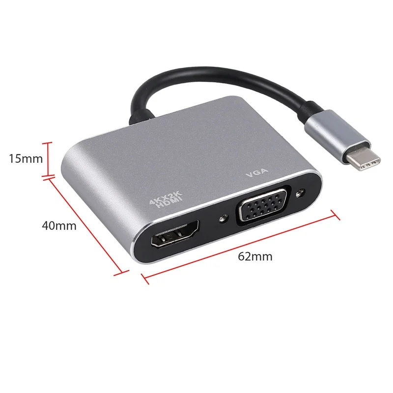 Usb C HDMI USBC к преобразователь адаптер Тип DMI/USB USB VGA для многопортового