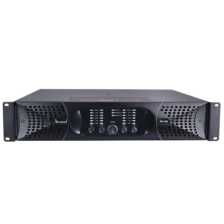 Мощность усилитель dj 2000w класса td 4 канала линейного массива DS-10Q Aoyue звук профессиональный сценический аудио - Цвет: 220v Stylish black