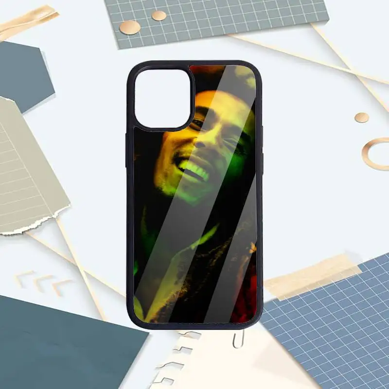 

Bob Marley famous singer Phone Case PC for iPhone 11 12 pro XS MAX 8 7 6 6S Plus X 5S SE 2020 XR Luxury brand shell funda