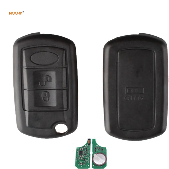 RIOOAK New Auto key smart Remote key 3 button 433MHZ ID46 pcf 7936 chip for land rover discovery 3 key