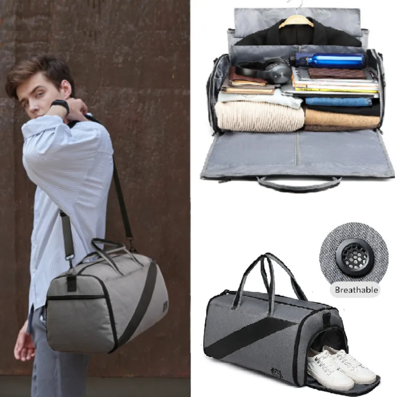 Многофункциональная мужская сумка для спортзала большая вместительность