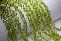 loose beads green peridot pear faceted 5 7mm 20cm for diy jewelry making fppj wholesale beads nature gem stone