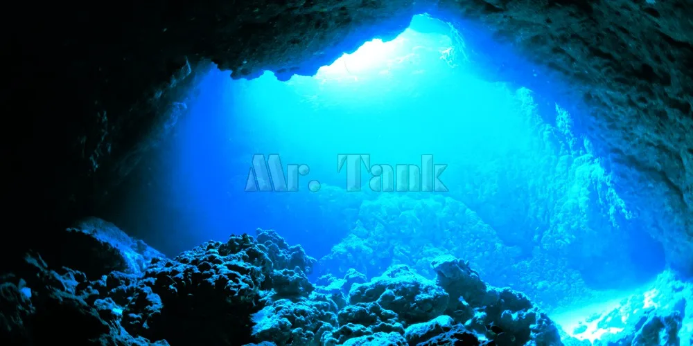 3d-стикер Mr.Tank с эффектом подводного солнечного света пещера аквариум