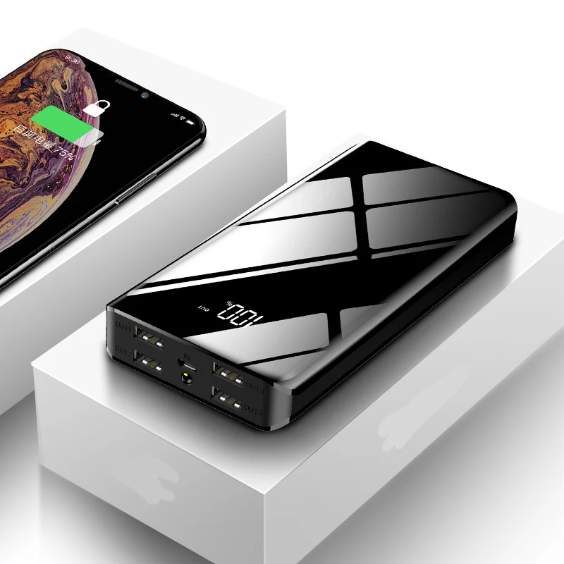 

Внешний аккумулятор на 30000 мА · ч для iPhone, Xiaomi, Huawei, Samsung