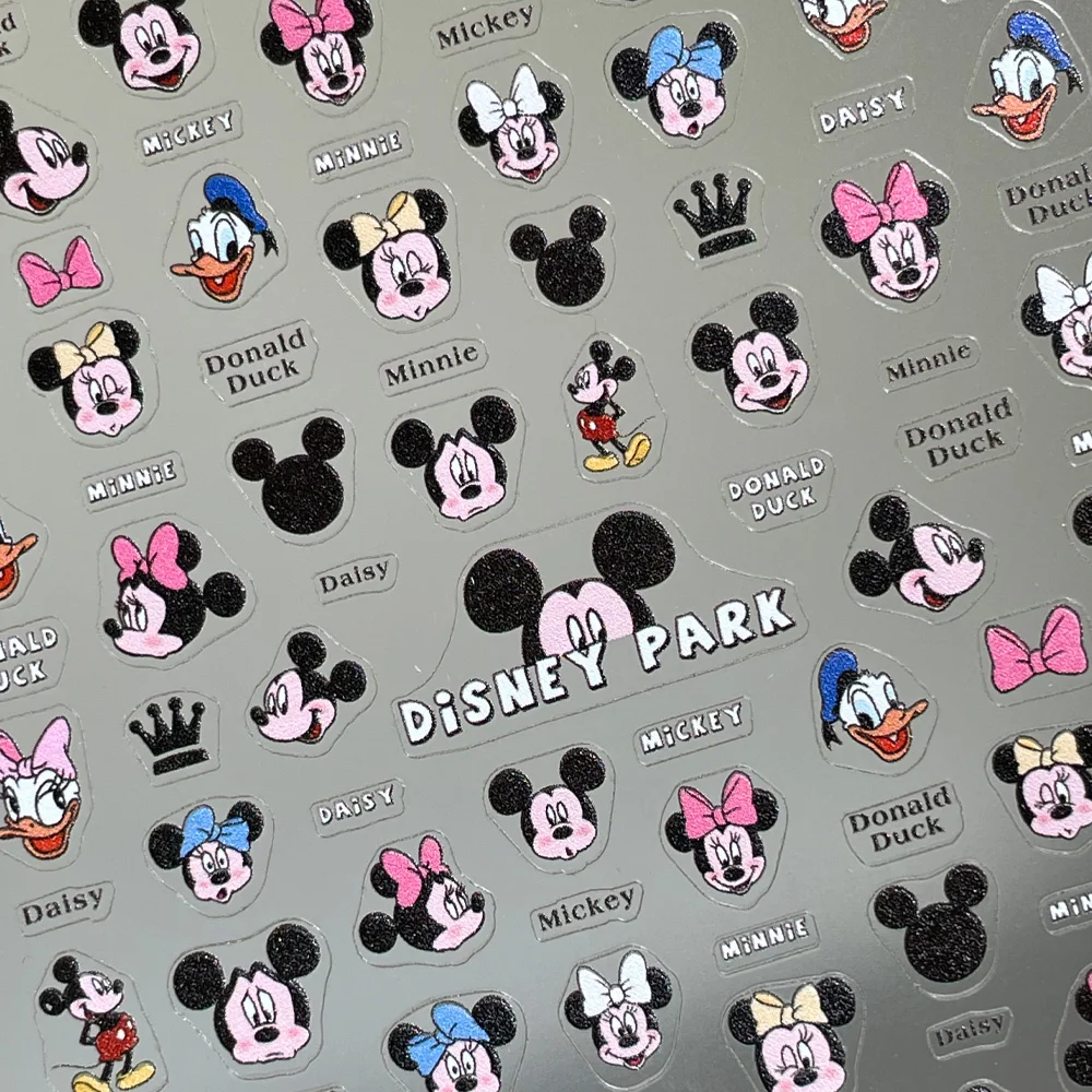 

Bear Cartoon Design Nail Sticker 3D Engraved Nail Stickers Nail Art Decorations Nail Decals Design