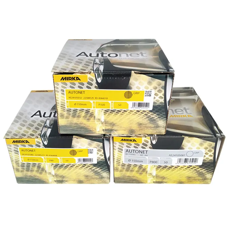 

50 sheets Mesh mirka sandpaper 6" 150mm mesh abrasive mesh dust-free sandpaper mesh sandpaper anti-sticking coarse and fine sand