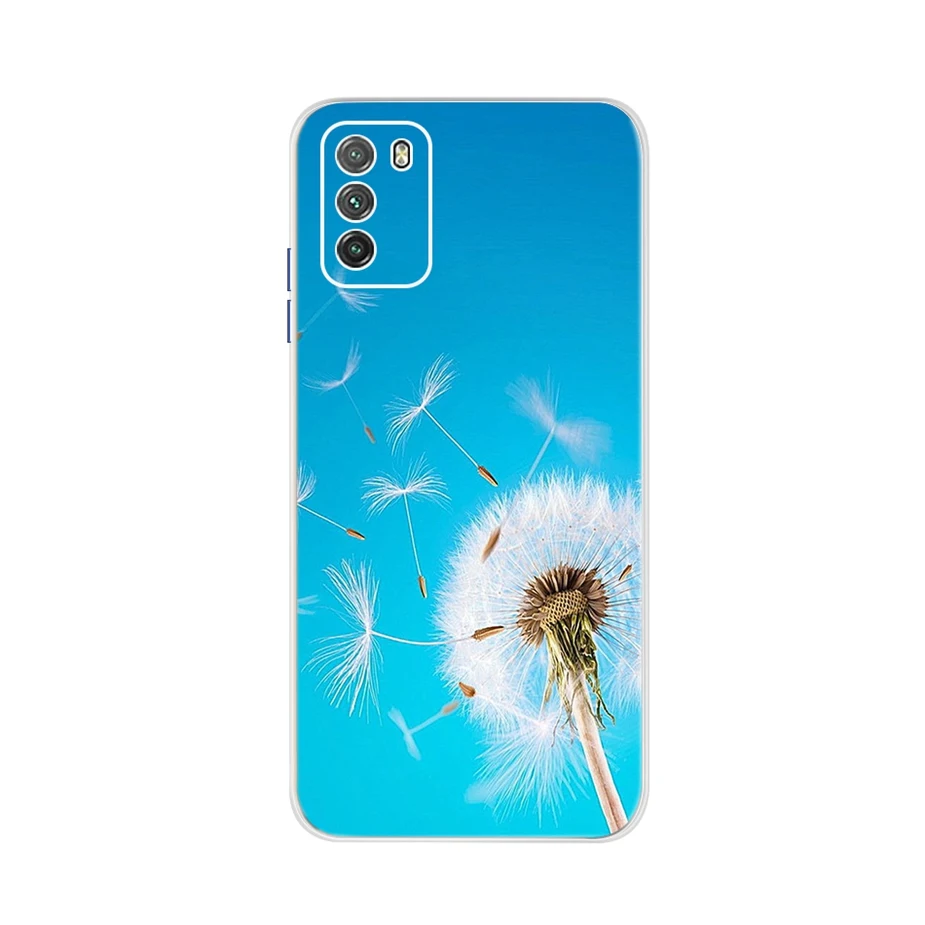 xiaomi leather case cosmos blue For Xiaomi Poco M3 Case Cute Painted Cover Case For Xiaomi Poco M3 Soft TPU Fundas 6.53'' Full Cover Coque PocoM3 Bumper Housing xiaomi leather case hard