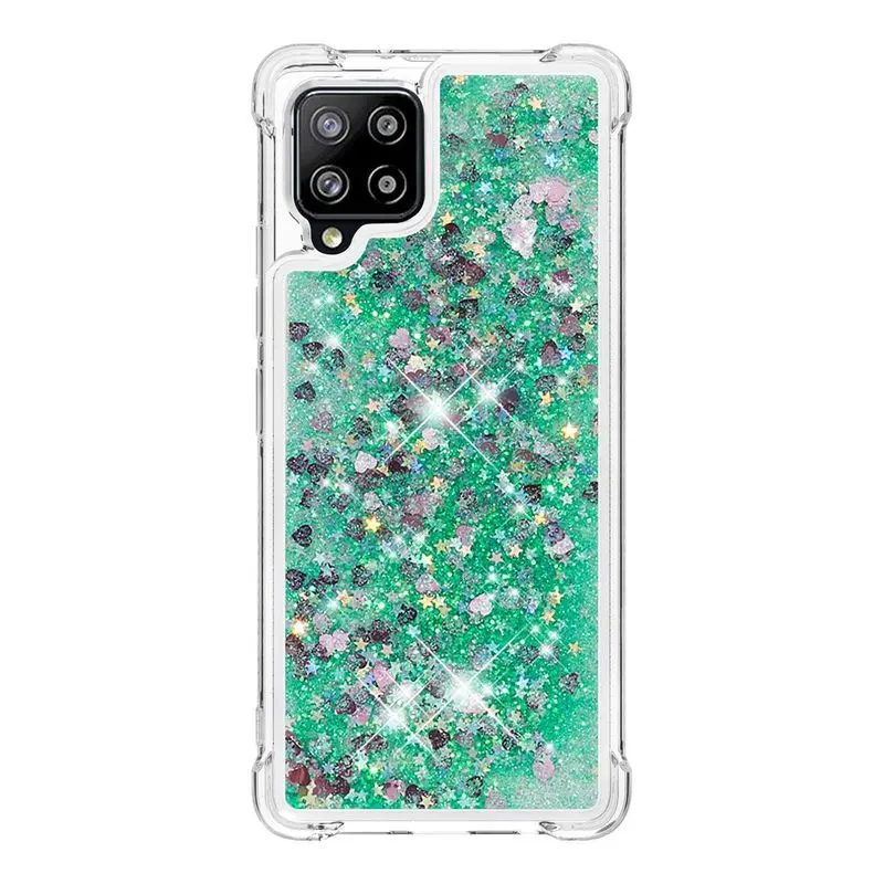 

Case For Samsung A32 5G A02S A12 M51 A52 5G A72 5G S21 Ultra 5G A42 5G S20 FE fashion Glitter Quicksand Silicone Shockproof Case