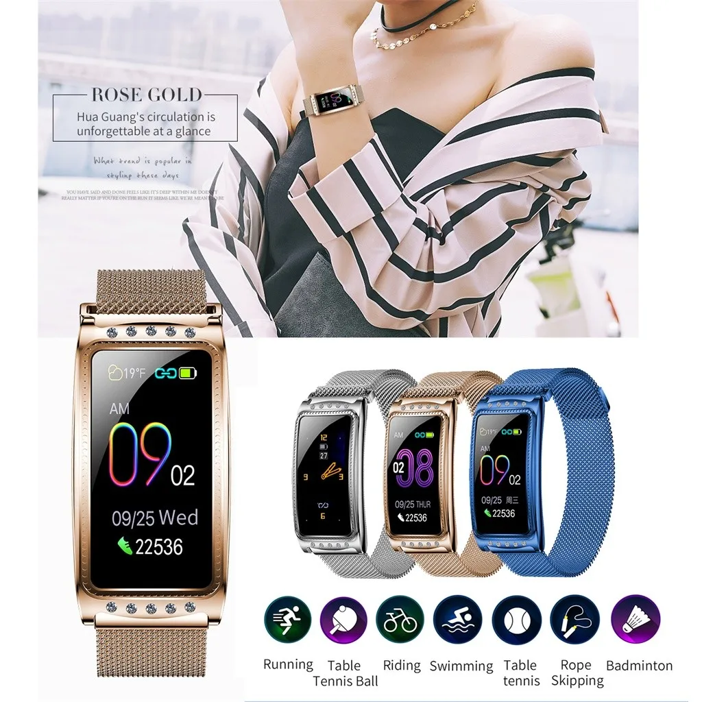 HIPERDEAL F28 женские Смарт-часы IP67 водонепроницаемый браслет контроля сна спортивный цветной экран фитнес-трекер монитор сердечного ритма