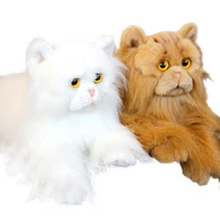 quality simulation pet animals plush doll kawaii mini cat schnauzer cocker spaniel tibetan mastiff shar pei wolf toy gift deco