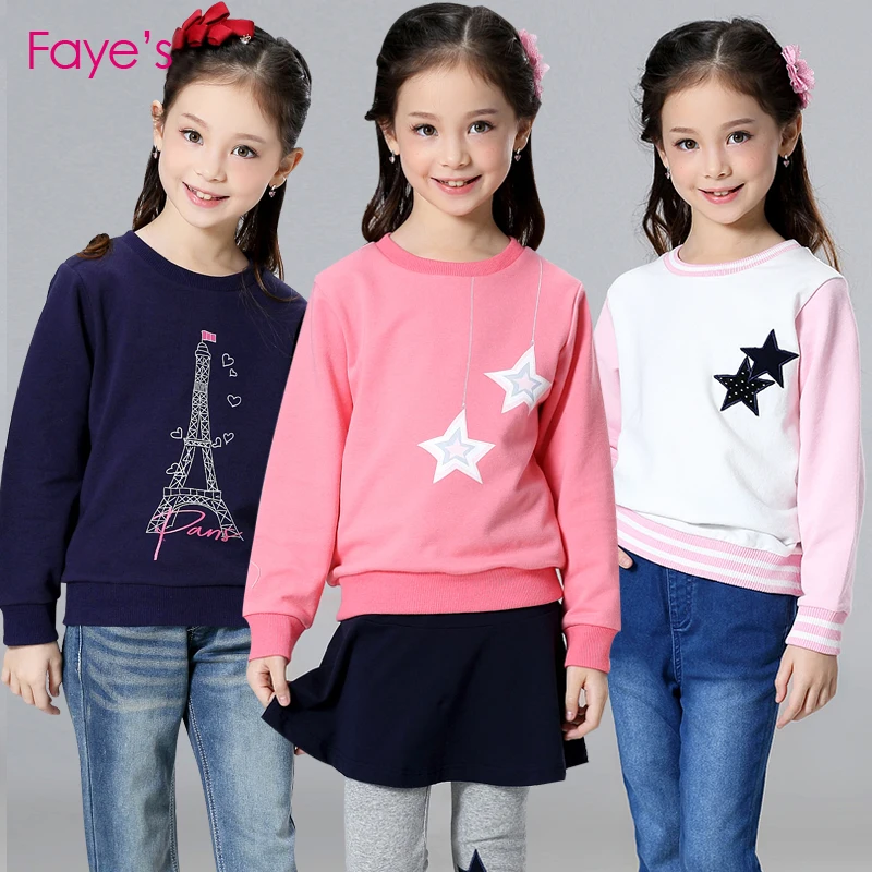 

Girls Sweatshirts 4T-12T 2018 Autumn Clothes for Girls Hoodies Kids Clothes Children Clothes