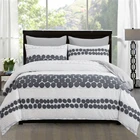 Комплект постельного белья в скандинавском стиле, пододеяльник с геометрическим рисунком, белое стеганое одеяло, Королевский Комплект постельного белья