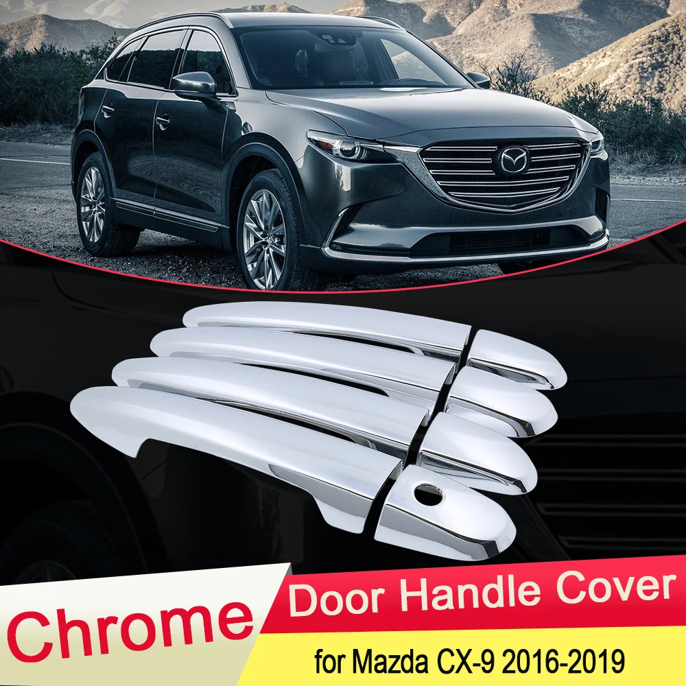 Для Mazda CX 9 CX9 TC MK2 2016 2017 2018 2019 хромированная крышка для дверных ручек внешняя улова