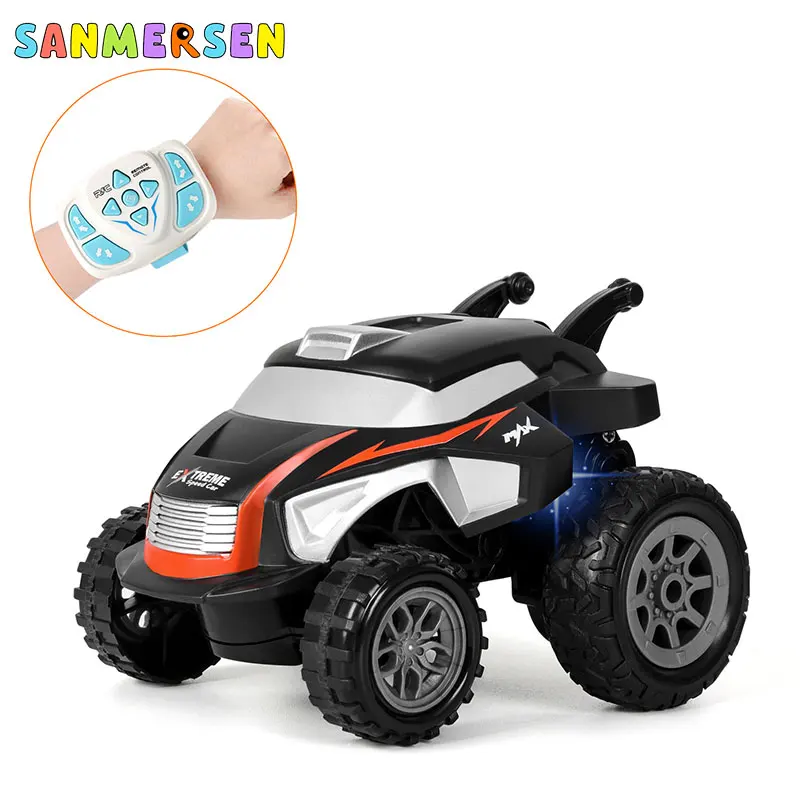 RC Car Новые 1:24 детские электрические часы дистанционного управления автомобиля 2,4 г трюк самосвал с Потрясающие огни Tipping багги для мальчиков Игрушки Подарки - Цвет: RC Car