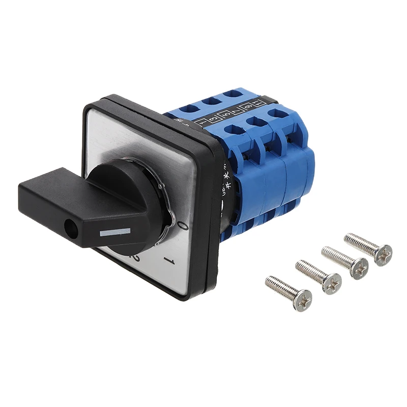 LW28-20 LW26 Series Electric 4 Positions 12 Terminals Rotary Cam Changeover Switch With Screws Useful Tool 660V 20A | Обустройство