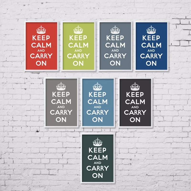 

Inspirational English Keep Claim Creative Decorative Painting Office Hotel Bar Restaurant Library Living Room Poster Wall Art