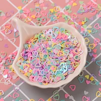 20gbag love heart 6mm pvc confetti glitter sequins for crafts nail art decoration paillettes sequin diy sewing accessories gir