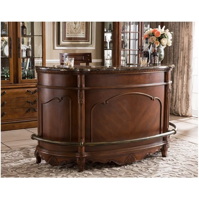 Горячая Распродажа маленькая барная мебель для дома из цельной древесины стол и