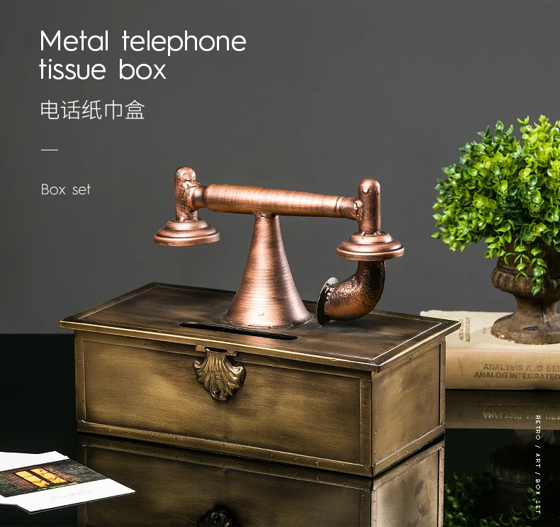 Домашний декор Античная имитация Ретро бар кофе инновация металлическая коробка