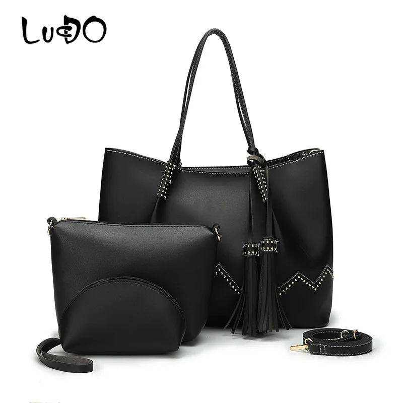 

LUCDO European and American Style Fashion Tote Bags for Women 2020 New Shopping Purses and Handbags Lady Shoulder Bag