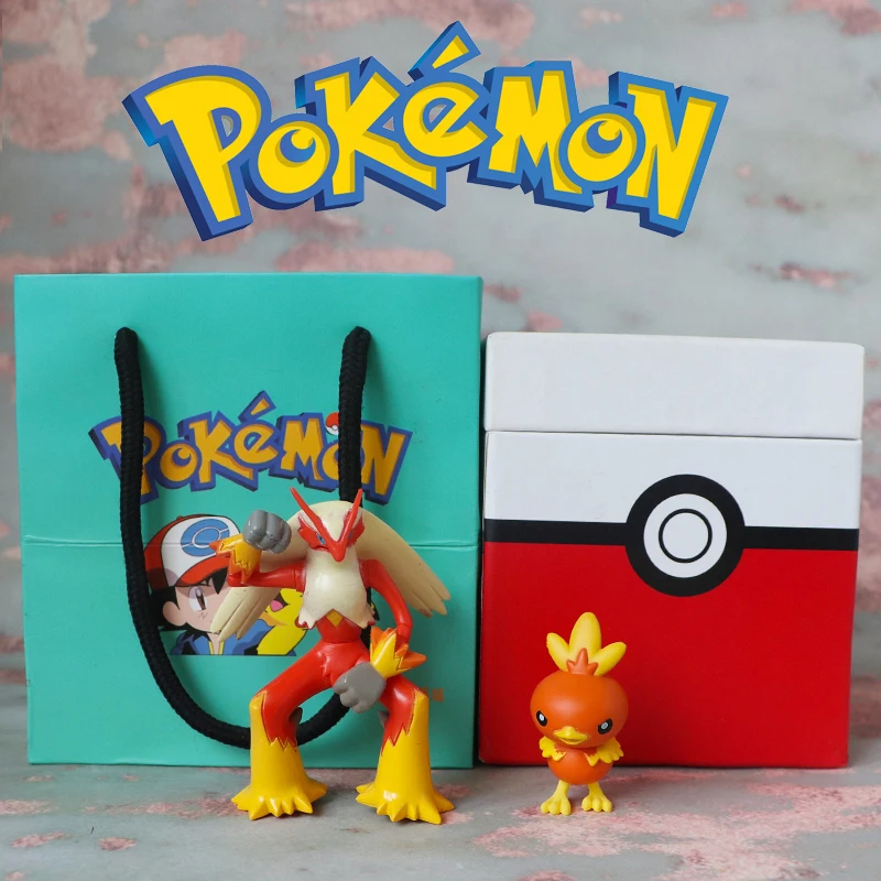 

TAKARA TOMY Pokemon Pocket Monster Collection Torchic Blaziken Doll Gifts Toy Model Anime Figures Collect Ornaments