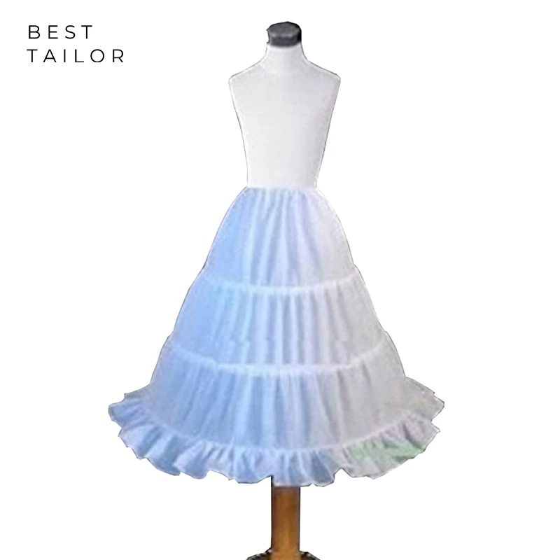 Юбка-американка для девочек в цветочек Нижняя юбка маленькой невесты свадебное