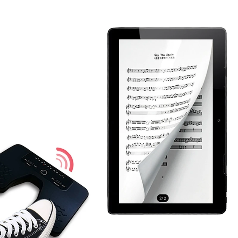 Беспроводной страница Тернер для езды на велосипеде музыка ножная педаль гитары