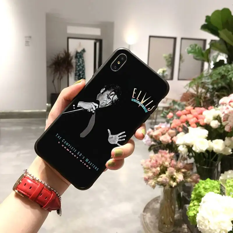 Популярный музыкальный чехол HPCHCJHM Elvis presley для iPhone 11 pro XS MAX 8 7 6 6S Plus X 5S SE 2020 XR |
