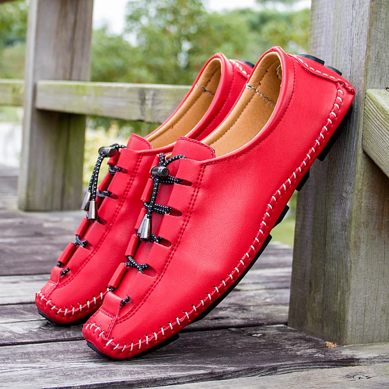 

Men's leather Shoes Classic Sewing Soles Fashion Non-Slip Oxford Shoes Retro Style Breathable Casual Lace Up Low-Top Shoes