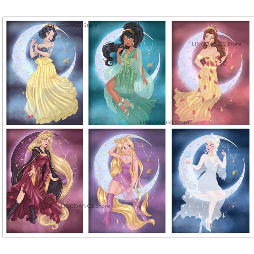 

Набор для алмазной вышивки «Луна», 5d