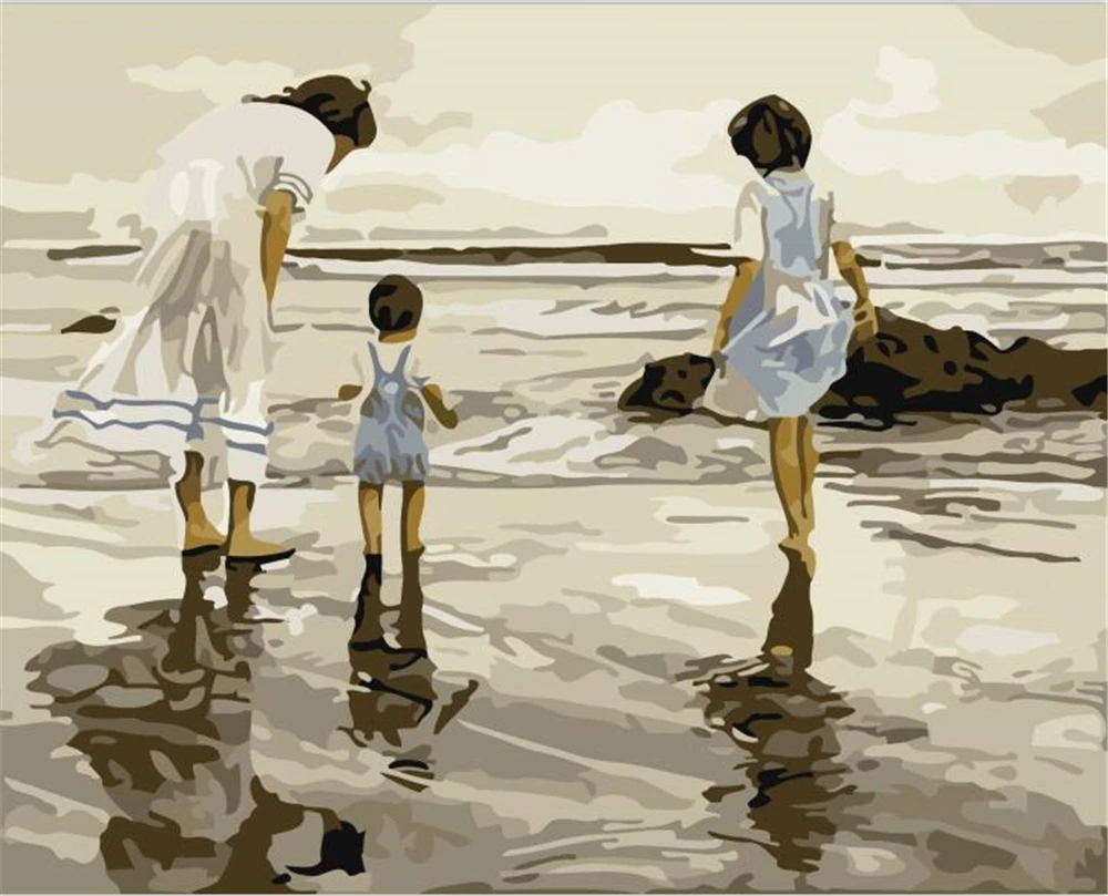 

Sea Love 40x50cm Frameless Painting By Numbers Animals On Canvas Pictures By Numbers Home Decoration Diy Minimalism Style