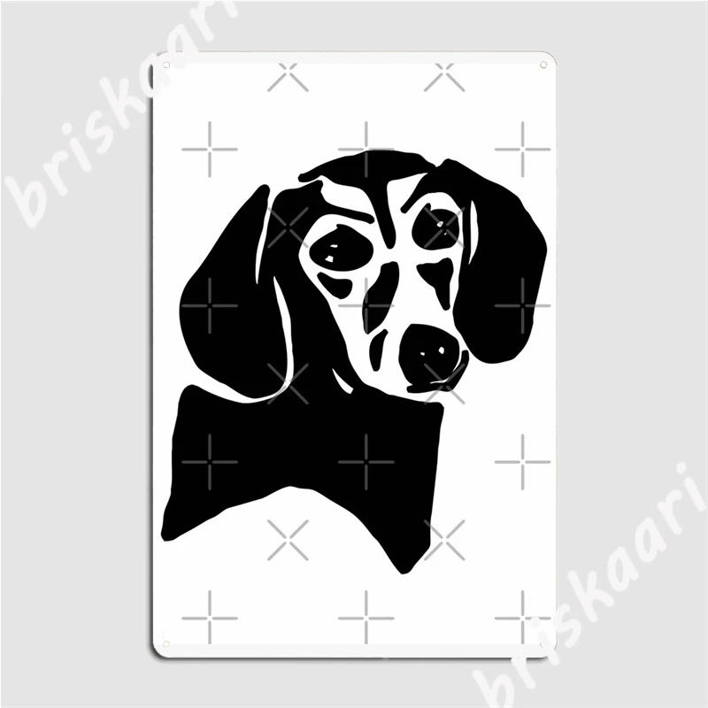 Такса Минимальный собака металлические знаки панно для клуба картина клуб бар