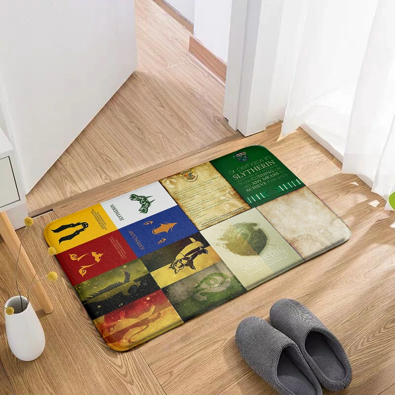 Коврик для входной двери в стиле ретро фланелевый ковер туалета ванной гостиной