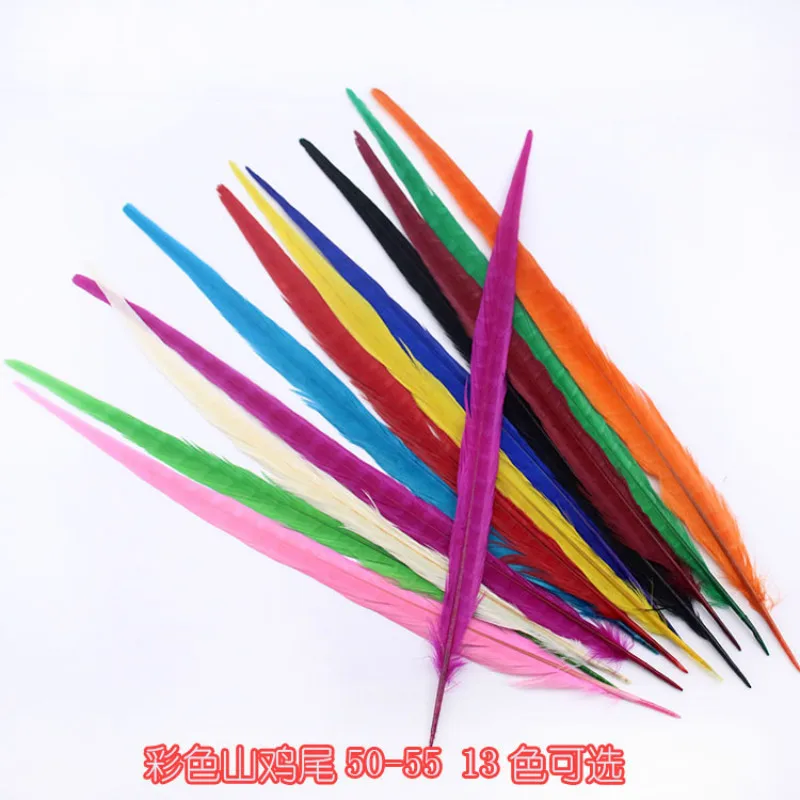 Искусство сделай сам одежда шитье перьев длинная 50-55 см Женская однотонная драма