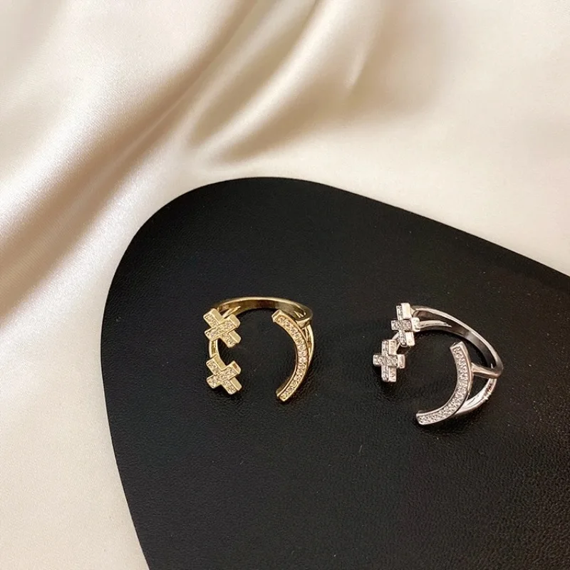 

Lucky Glimlach Gezicht Vinger Ring Voor Vrouwen Hoge Kwaliteit Elegante Zircon Gouden Ringen Mode-sieraden Koreaanse Meisjes