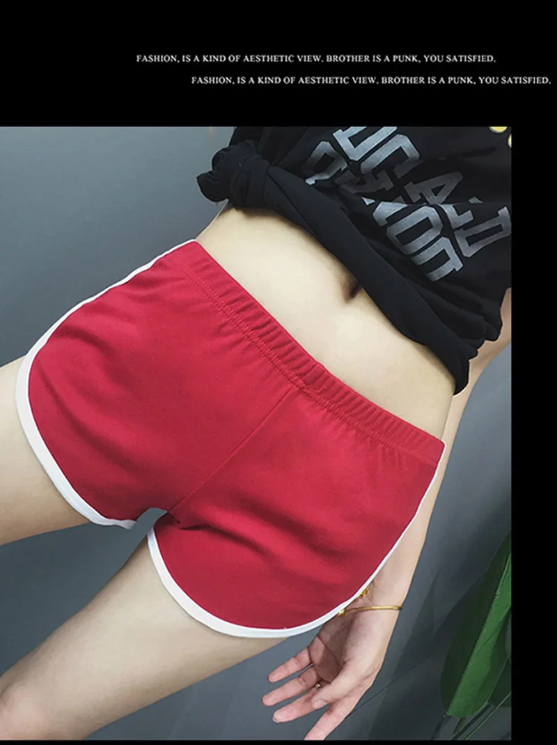 

Summer Women's Outdoor Fitness Sports shorts Casual Solid Fashion Yoga Beach Pants Training Running Hot Short Pants Household