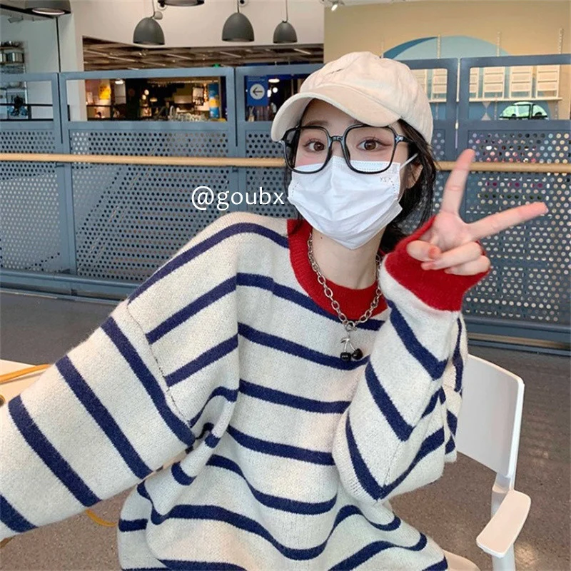 

Осень 2021, зимний свитер, женские топы, вязаный пуловер, женская мягкая теплая толстая верхняя одежда