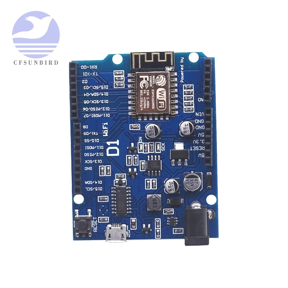 WeMos D1 WI-FI UNO R3 макетная плата на основе ESP8266 ESP-12E ESP-12F Беспроводной модуль для Arduino