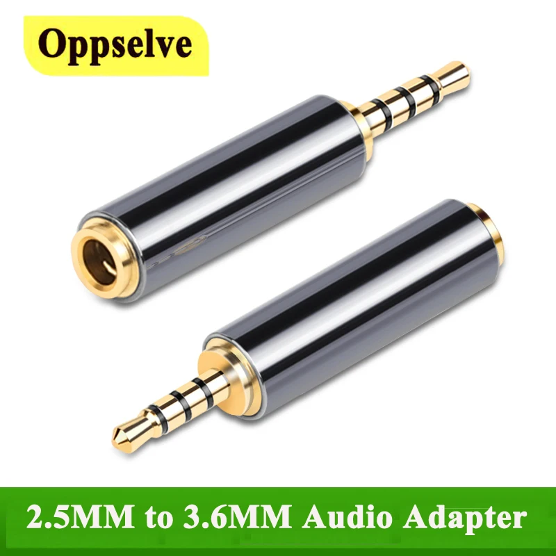 

Oppselve Jack 3.5 mm to 2.5 mm Audio Adapter 2.5mm Male to 3.5mm Female Plug Connector for Aux Speaker Cable Headphones Adapter