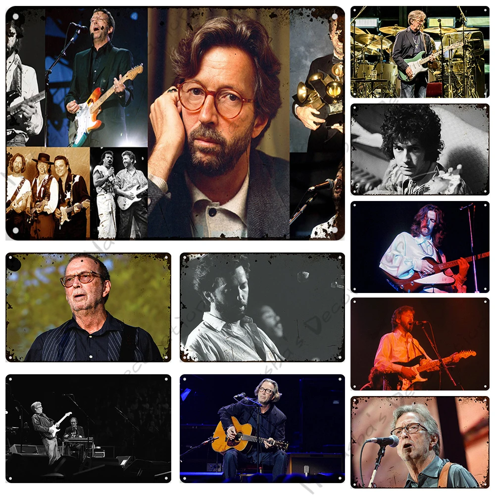

Металлический постер музыкант Эрик Клэптон, ретро постер, настенная тарелка, винтажная металлическая Жестяная Табличка, настенная тарелка,...