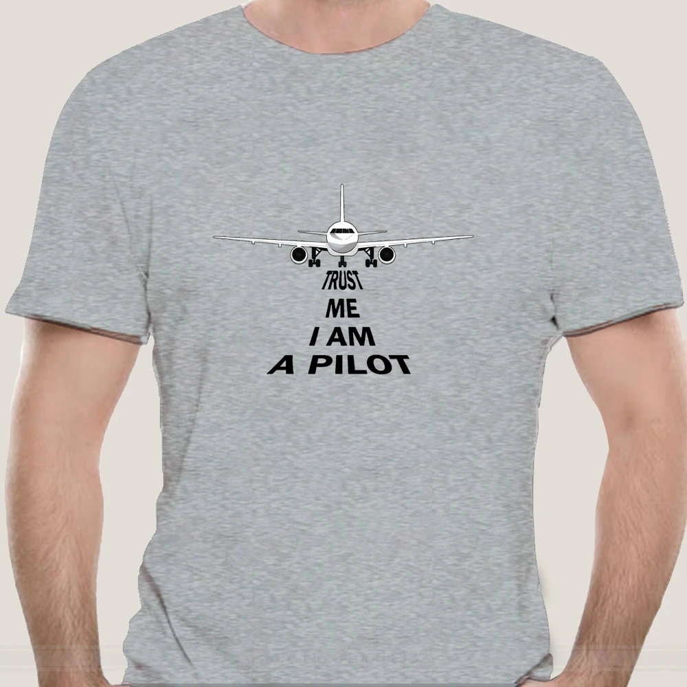 Мужская футболка Trust Me Im A Pilot забавный подарок на день рождения для него с