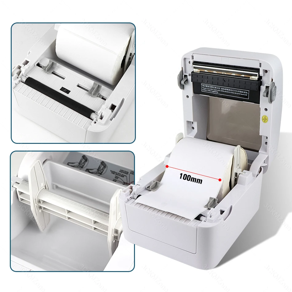 Принтер XPrinter XP-420b принтер для печати этикеток и штрих-кодов ширина 40-108 мм