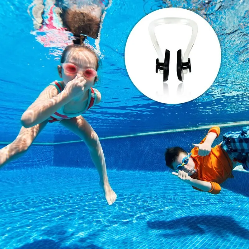 

2021 New Soft And Comfortable Waterproof Silicone Swimming Nose Clip For Children And Adults, Multi-color Boxed (10 Colors)