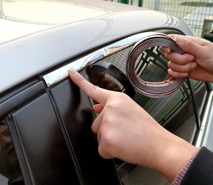 Стайлинг автомобиля хромированные декоративные полосы передняя и задняя