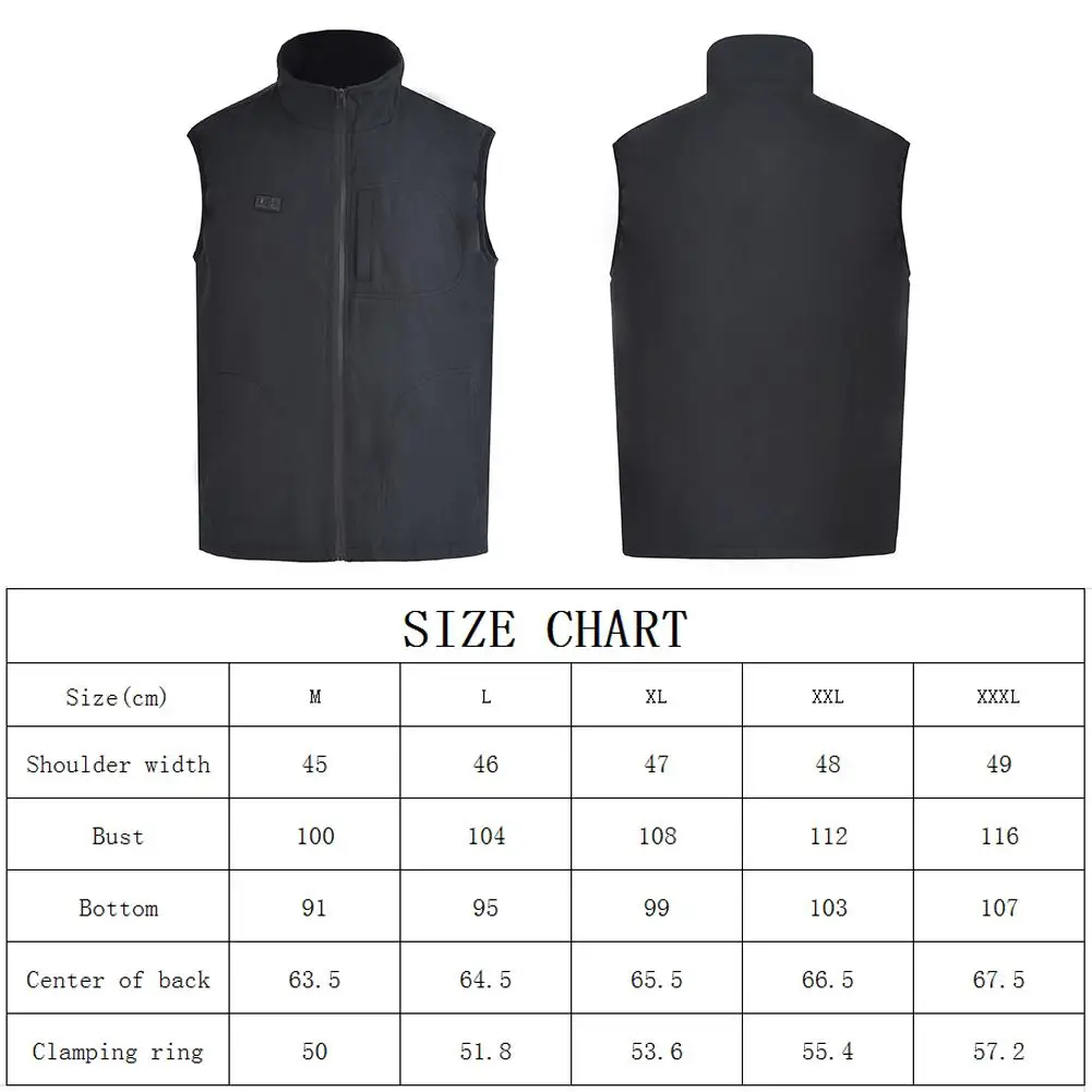 

Heating Vest Electric Thermal Waistcoat Clothing Temperature Adjustable Heating Vest for Men