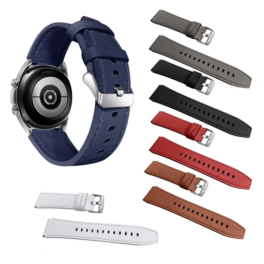

Ремешок из мягкой искусственной кожи для наручных часов, сменный Браслет для смарт-часов Samsung Gear S3 42 мм/45 мм/46 мм, 22 мм
