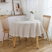 150cm korea floral table cloth cotton linen tablecloth photography backdrops dining table cover chic picnic tablecloth